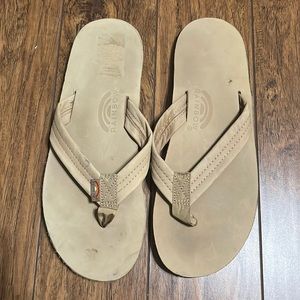 Rainbow Sandals Single Layer Premier Leather with Arch Support 1" Strap